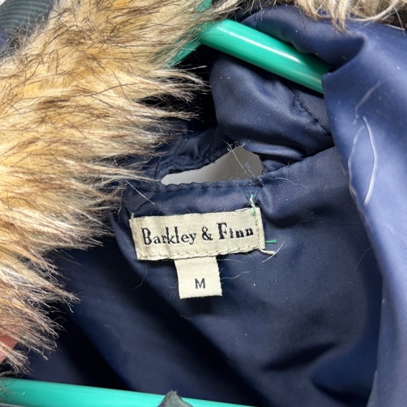 Blue and Green Fur Dog Coat - Picture 3 of 3